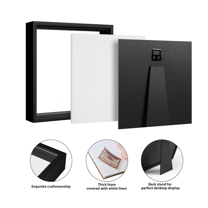 Custom 2-Inch Display Box Frame Showing Internal Depth and Accessories